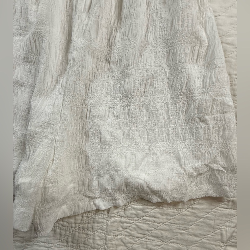 Cupshe White Lightweight Crochet-Detail Swim Coverup Romper - Picture 5 of 8